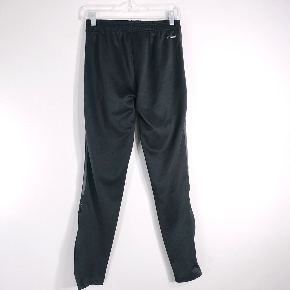 Adidas Youth Black Track Pants; Aeroready Primegreen Soccer Training Joggers - Picture 2 of 8
